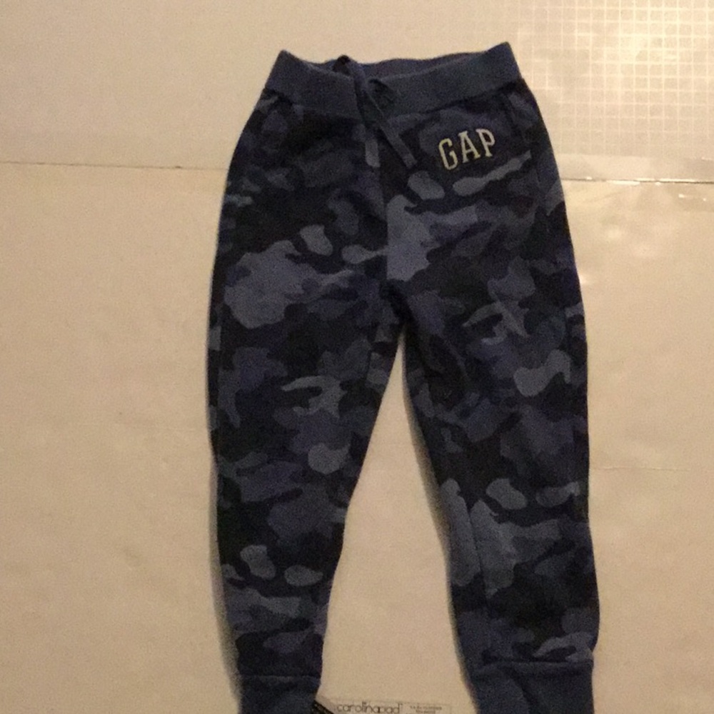 Blue camo top and bottom